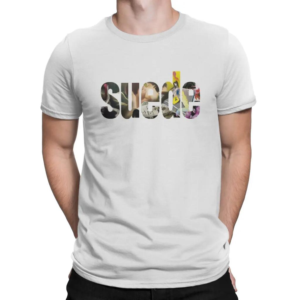 Men T-Shirts Popular British Rock Bands Novelty Pure Cotton Tee Shirt Short Sleeve Suede T Shirts O Neck Clothing Graphic