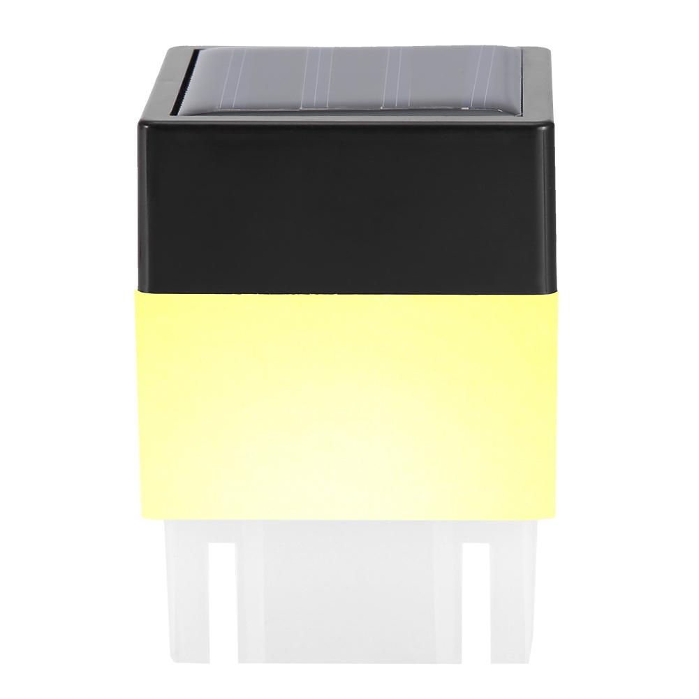 Solar Powered LED   Warm White Light for Garden Fence Outdoor Decoration