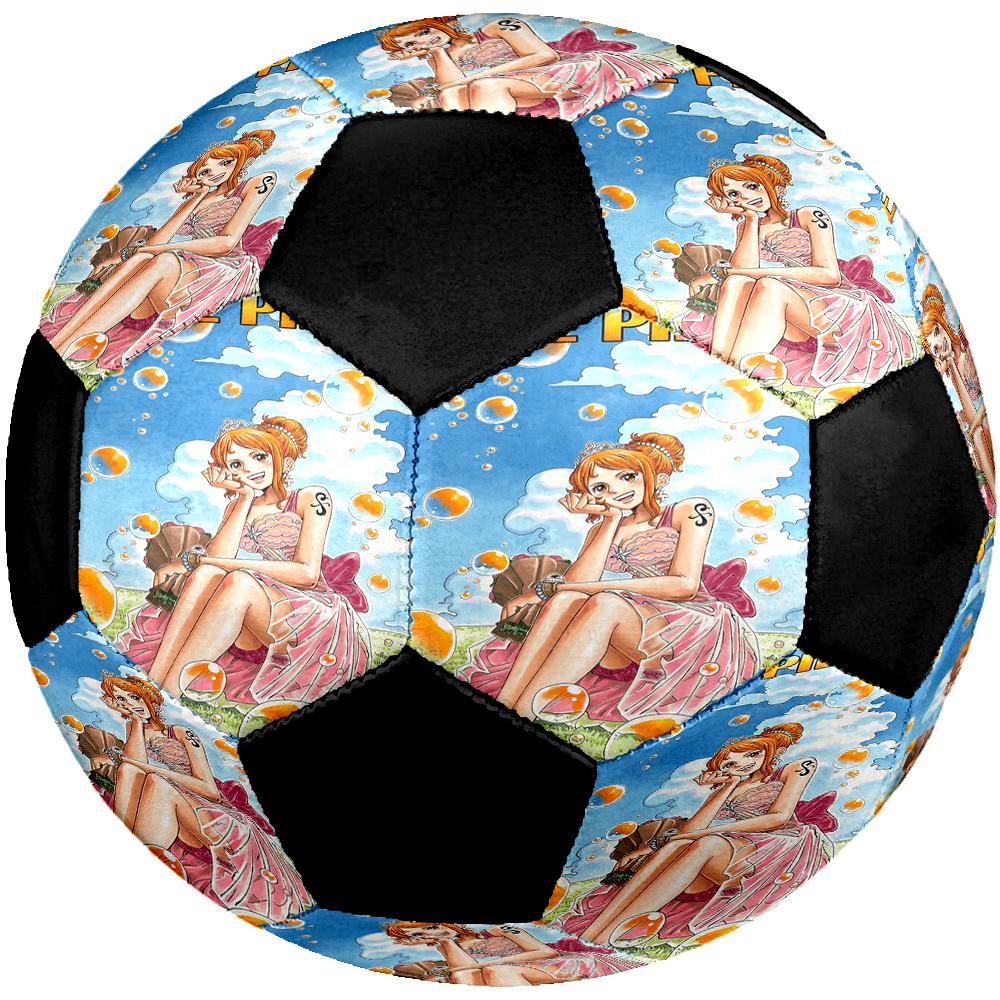 1pc ONE PIECE Nami Football Soccer Ball Size 5 Indoor Soccer Ball Fashion Colorful Backyard Game -Great For Sports Fans Gift HE32