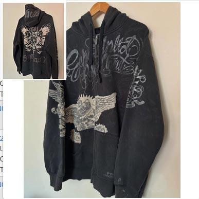 Hooded Jacket New Cross Spot Hooded Cardigan Bow Print Versatile Hoodie