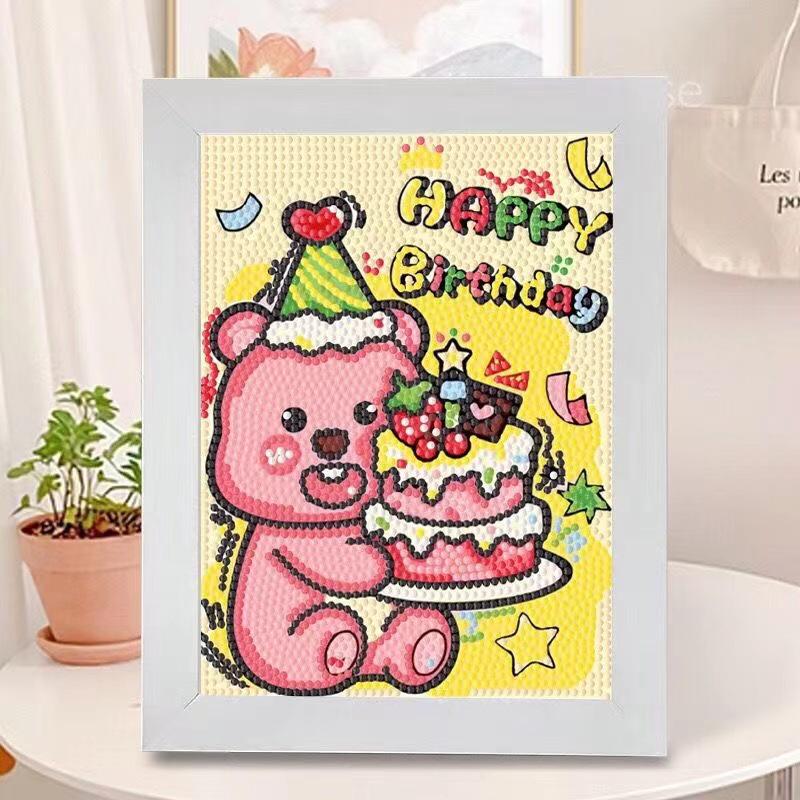 Kuromi Cartoon Diamond Painting Kit: Peace & Joy DIY Gift for Students and Kids.