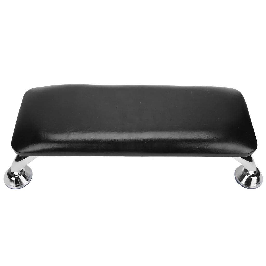 Nail Art Hand Pillow Salon Arm Hand Rest Cushion with Stainless Steel Support (Black)