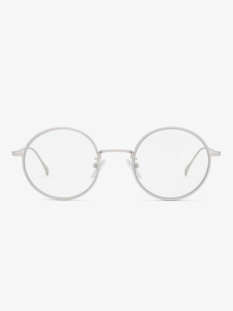 Leunehauwin January Silver Dr0102B Blue Light Blocking Glasses