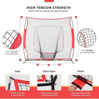 7x7 Portable Baseball & Softball Practice Net