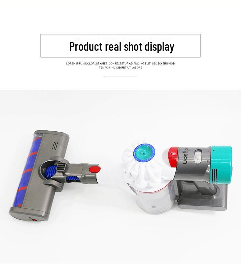Compatible Dyson Vacuum Floor Brush Head for V6, V8, V10 - Electric Suction for Carpet and Hard Floors.