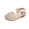 Estate Nuovo Bambini Scuola Chiuso Punta Sandali Ragazze Studentessa Tessuto Hollow Principessa Scarpe Morbide Suole Bambini Piccoli