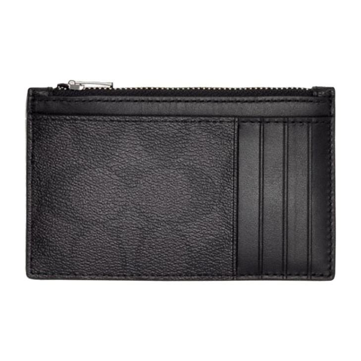

Coach Card Case 13 Classic Zipper PVC And Cowhide Leather Wallet Unisex Wallet Charcoal-Black Monogram C4281-QBA45 Basic Set (Bag+Dust Bag)