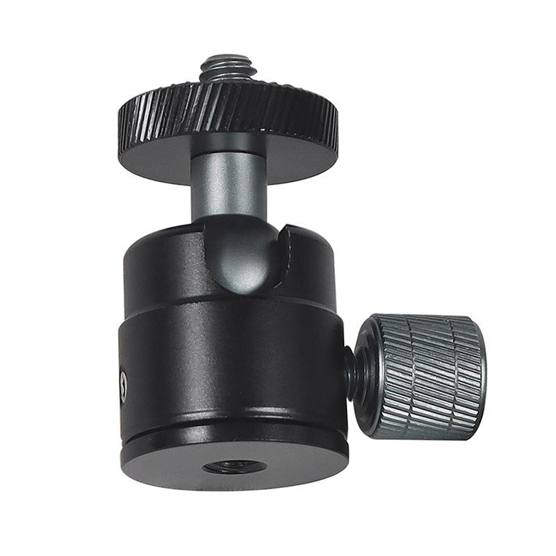 Mini Ball Head 1/4" Screw Mount 360 Swivel For Camera Camcorder DV LED Light Bracket Tripod Action Camera Stand Outdoor Gadgets