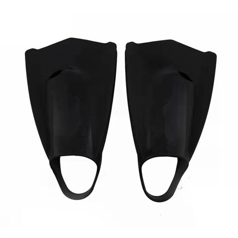 Open Heel Silicone Swim Fins Freestyle Training Leg Adjustable Fit Blue Green Pink Black