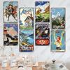 Switzerland Scenery Plaque Tin Sign Metal Poster Zurich Montreux Rigi Alps Metal Plates Retro Wall Decor Cafe Living Room Home