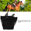 Horse Mesh Fly Mask Breathable Elastic Horse Face Mask With Ears Protection Riding Equestrian Equipment Black