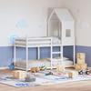 VidaXL Toit de lit pour enfants blanc 60x99x139,5cm bois de pin massif, toit de lit, baldaquin de lit pour enfant, toit pour 846889