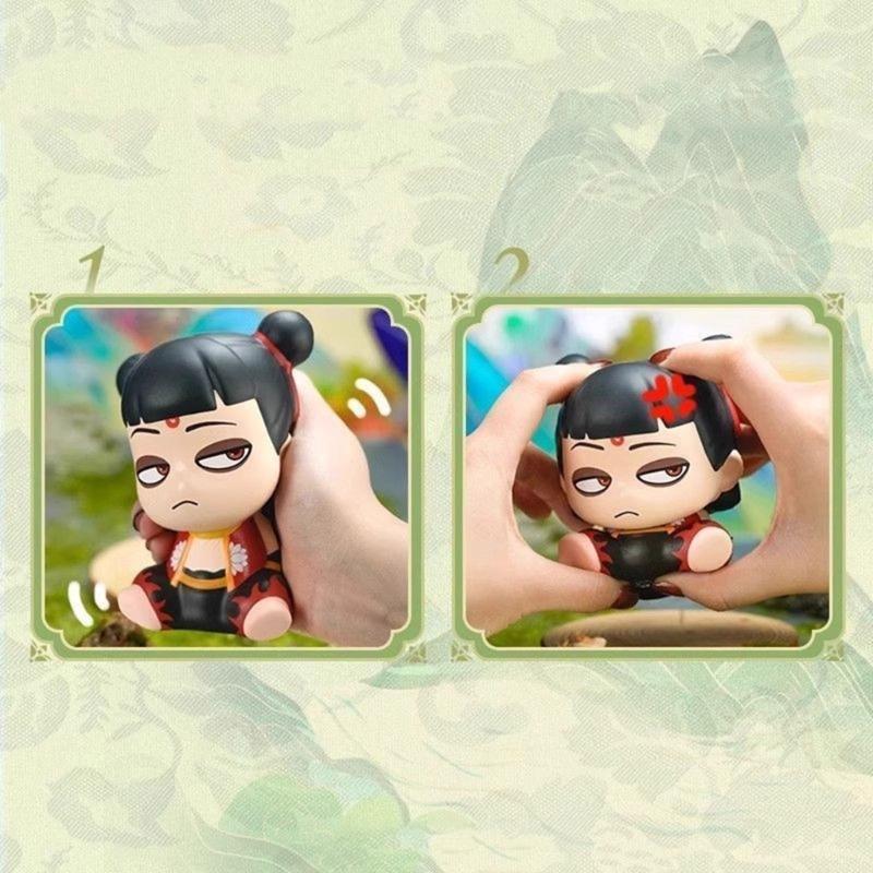 Squeeze Toy Nezha/Aobing Character Stress Reliever TPR Squeezable Toy Perfect for Office or Home Use Student Relax Toy