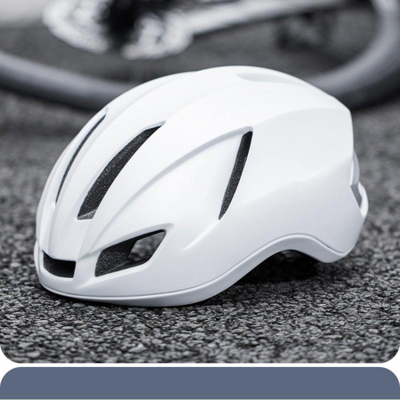 Integrated In-Mold Cycling Helmet Mountain Bike Road Riders PC Shell With Edge Protection Reflective Rear Light
