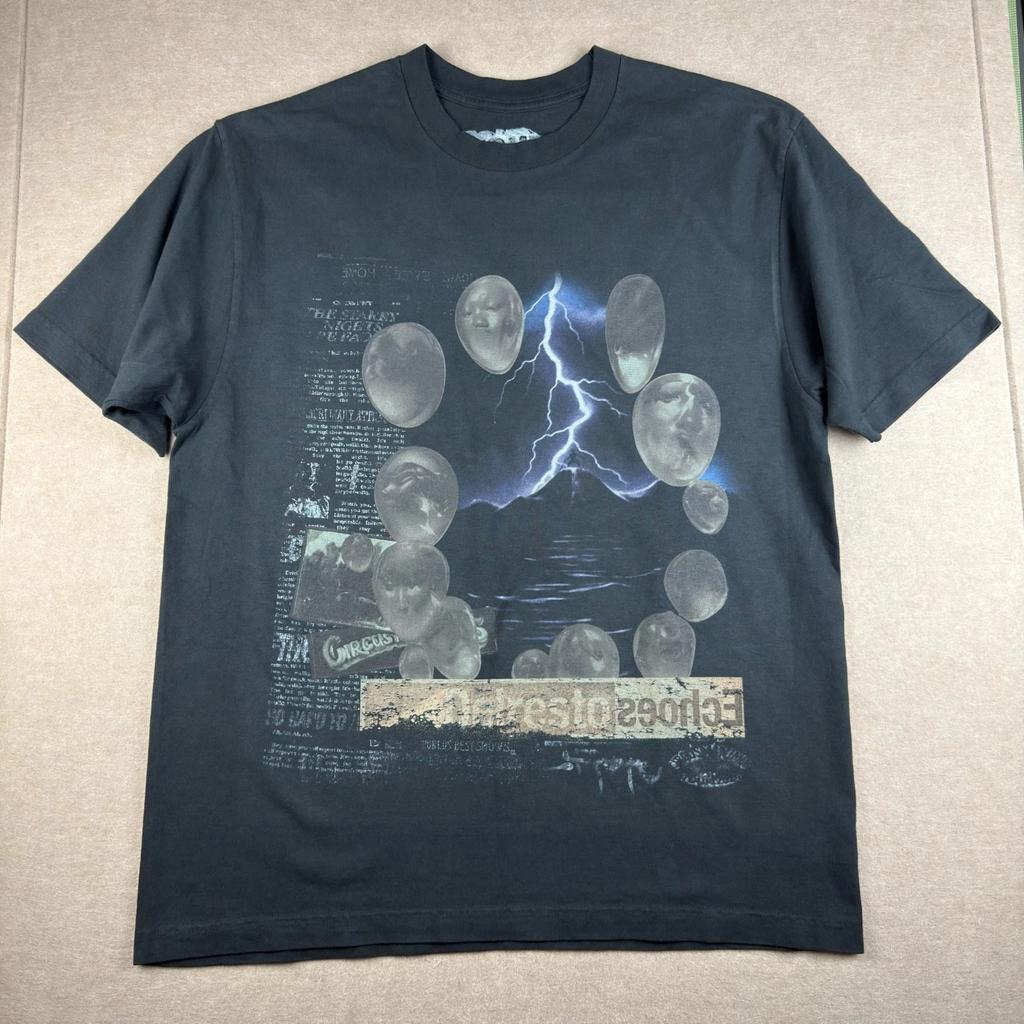 Travis Scott Astroworld Herren L Schwarzes Shirt Cactus Jack World Tour Musik T-Shirt