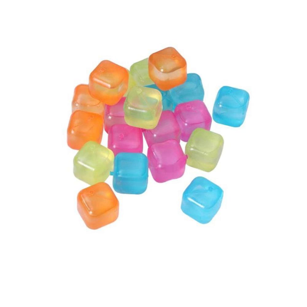 Kitchen Cookies DIY Colorful Square Plastic 3D Cooling Tool Bar Tool Ice Cube Simulation Ice