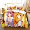 3D Print Yami To LOVE-Ru Bedding Set Duvet Cover Quilt Pillowcase Comforter King Queen Size Boys Adult