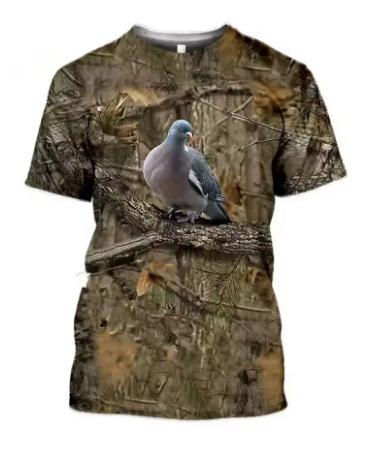 Fashion Women's T-Shirt Summer Men's 3D Printing Short Sleeve Ghillie Clothing Field Pattern Outdoor Sports Fast Drying Breathable Fashion