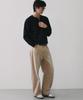 NODU Waffle Henley Neck Knit [Black]