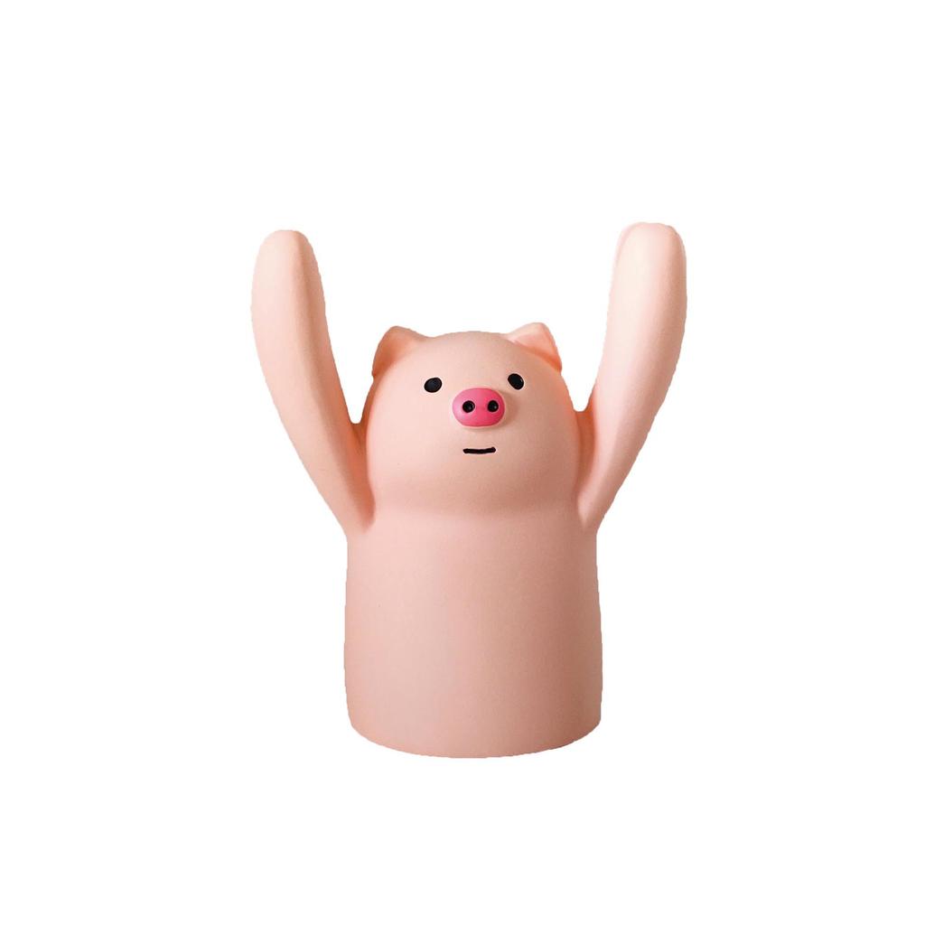 Japanese Zakka Raised Hand Pig Message, Card, and Note Clip - Creative Resin Ornament