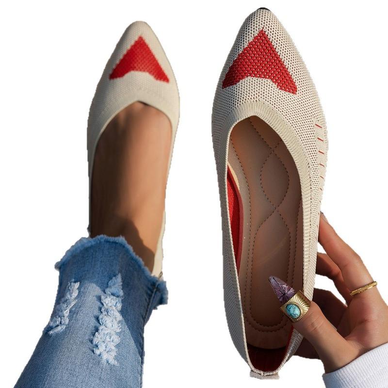 Women's Wide Width Pointed Toe Driving Moccasins - Flat Slip-On Casual Flats for Summer, Comfort Loafers