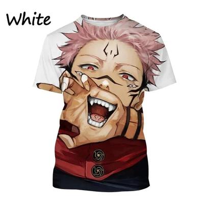 Najnowsze Jujutsu Kaisen 3D Drukowanie Casual T-shirt Popularny Klasyczny Anime Męska Moda Harajuku Top T-shirt Gojo Satoru T-shirt