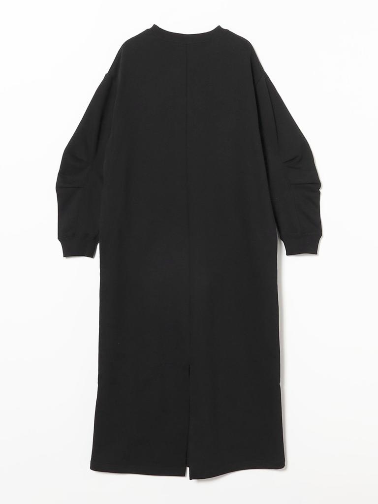 B:MING LIFE STORE by BEAMS Women's Fleece Dress with Sleeve Form (S-M) Black, Size S