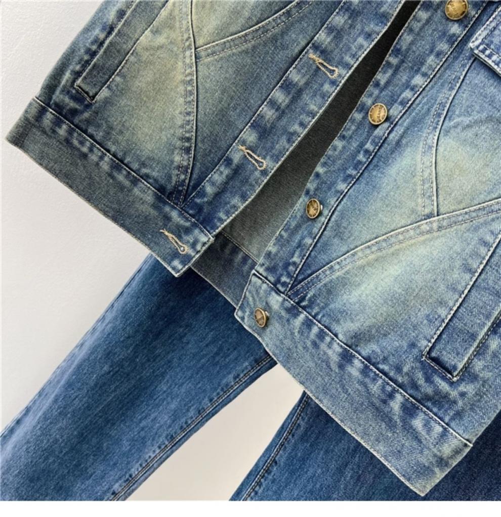Women's Denim Vest - Spring/Autumn Casual Fashion, Loose Fit, Chic Outerwear, Petite.