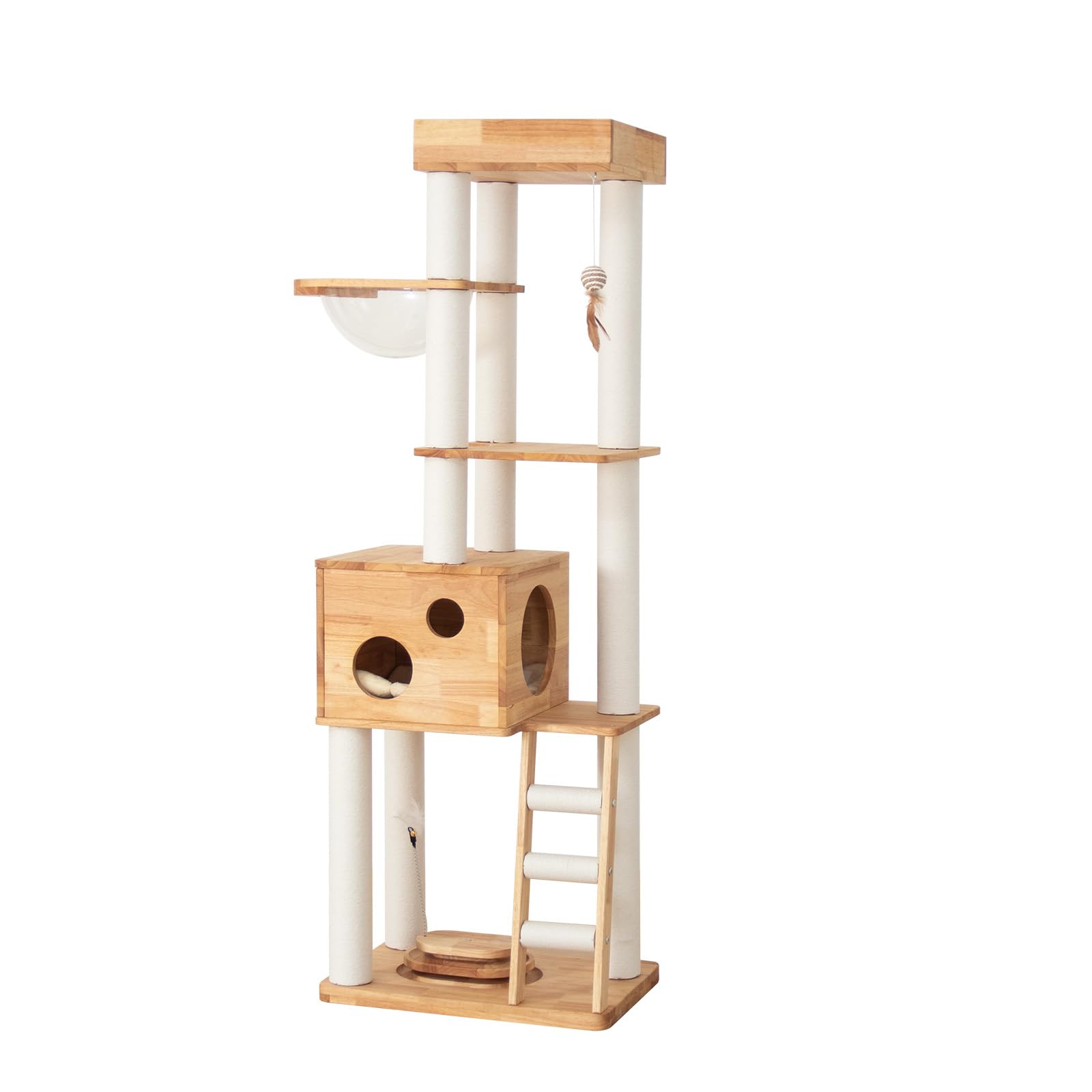 

Cat Large Natural Interior Observation Cat Clear Medium Claw Cotton Reliess Nouvelles Fittings for Corners [Nanani Life] Tower, Стационарный, Деревянный,