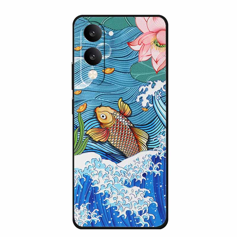 3D Emboss Case For Vivo iQOO Z10 Lite Phone Case Coque Flowers Silicone Soft Back Cover For Vivo Y29S Y29T Y19s GT 5G Case Funda