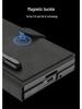 Samsung Z Fold7 Business Style Armor Flip Case with Pen Slot, Card Holder, and Screen Protector.