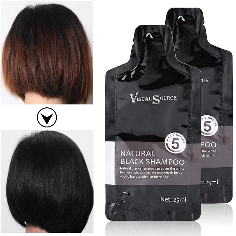 Makeup Black Shampoo Only 5 Minutes Grey Removal Dye Hair Coloring