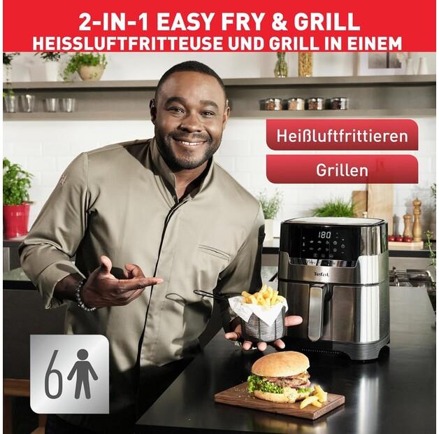 Фритюрница Tefal EY505D Easy Fry & Grill Deluxe (EY505D15)