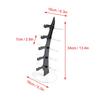 5 Pairs Plastic Eyeglasses Shelf Sun Glasses Display Stand Rack Storage Holder Black