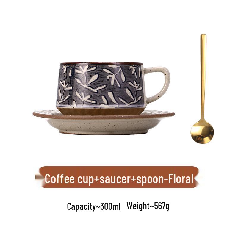 Tiberland Arabesque Ceramic Coffee Cup Set