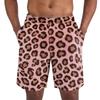 Herren Shorts mit Leopardenmuster - Lässige Leichte Atmungsaktive Sportshorts für den Sommer