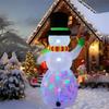 Inflatable Toy Cane Gift Snowman Christmas Inflatable Model Luminous Inflatable Model Christmas Atmosphere Decoration Model