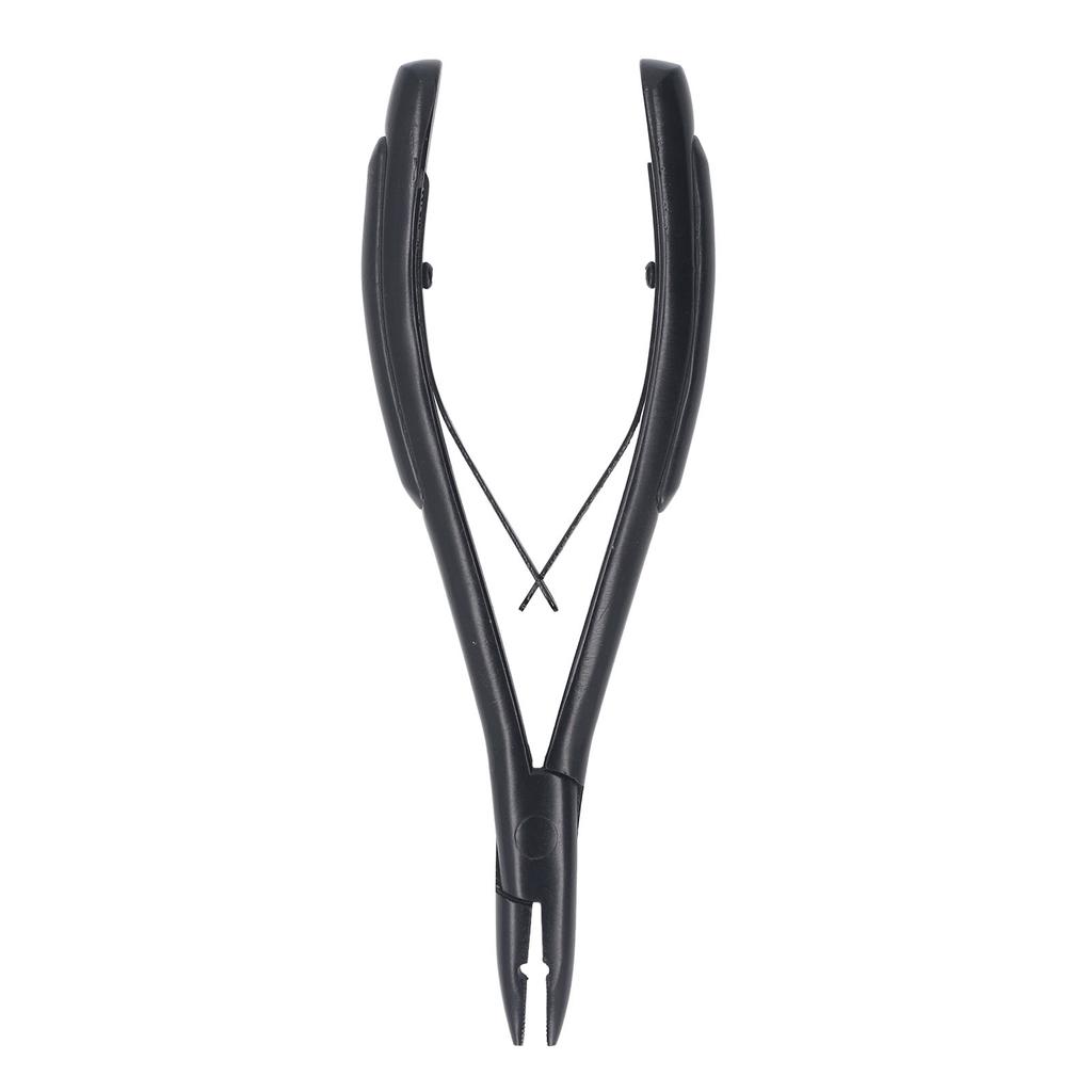 Black Hair Extensions Plier Stainless Steel Hair Extensions Clamp Hair Extensions Gripper for Micro