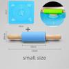 Silicone Rolling Pin Kneading Pad Set Silicone Roller Type Pressure Roller Pizza Grade Rolling Pin Pad Kitchen Baking Tool