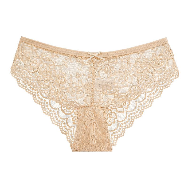 Women's Panties Set Sweet Lace Female Underwear Hollow Out Sexy Lingerie Soft Lace Satin Briefs Cozy Woman Underpants 6 Pcs/set