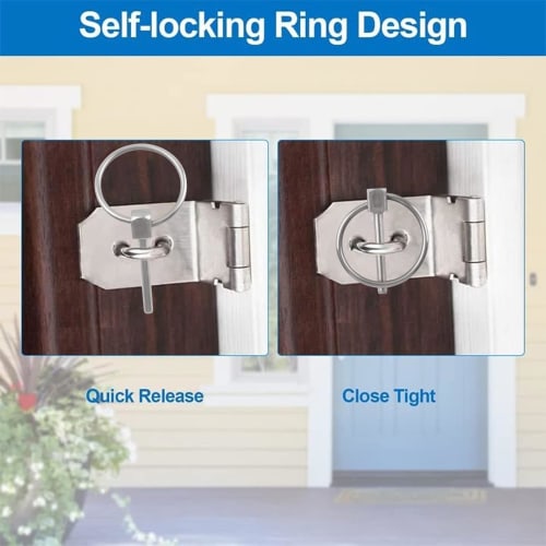 INCREWAY Lynch Pins, 4pcs dia. 3mm Stainless Steel Round Safety Pins, Trailer Locking Pins, Retaining Pins, Lynching Pins, Fasteners for Trucks, Farms