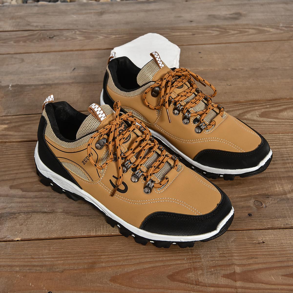 

Весной и осенью популярная мужская походная обувь большого размера, нескользящая дорожная обувь для активного отдыха на природе, походная обувь для мужчин 50 темно-коричневого