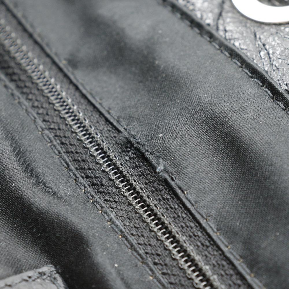 Chanel On the Load Tote Bag A48019 COCO Mark Black Leather Women Used