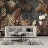 3d Photo Wallpaper Tropical Plant Leaves Murals Living Room Luxury Background Wall Murals For Bedroom