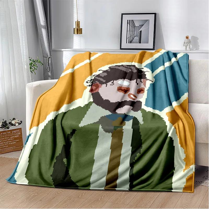 Disco Elysium Game Gamer Cartoon Blanket,Soft Throw Blanket for Home Bedroom Bed Sofa Picnic Travel Office Cover Blanket Kids