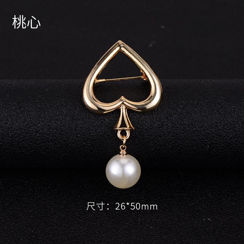 

Модная брошь, клипса, зажим для шарфа, фиксированная брошь One Size золотой