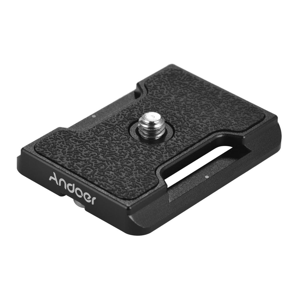 Plaque Rapide PU-50 En Alliage D'aluminium - Compatible Arca-Swiss - Vis 1/4" - Pour Trépied Et Rotule De Caméra - Anti-dérapante - 7