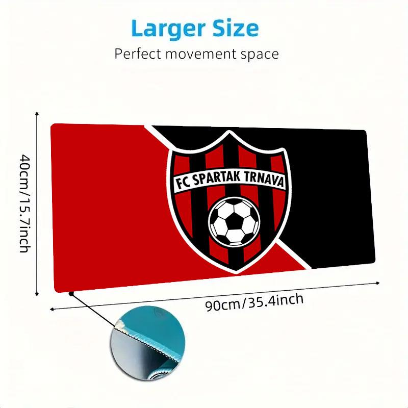FC Spartak Trnava Mouse Pad, Large Gaming Desk Mat, Non-slip XXL Mousepad for Laptop & Tablet, Mini PC Playmat with Stitched Edges