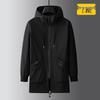 Men's Plus Size Hooded Mid-Length Windbreaker