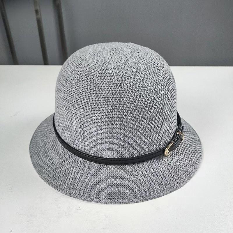 Summer Fedora Hat For Women With Breathable Polyester Knit Sun Protection Casual Beach Wear